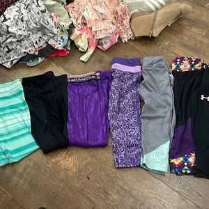 lot of 7 girls leggings size 6-7